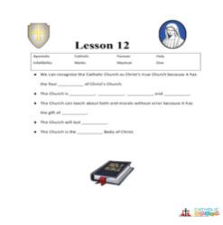 The Marks and Attributes of the Church -  Fill-in-the-Blanks